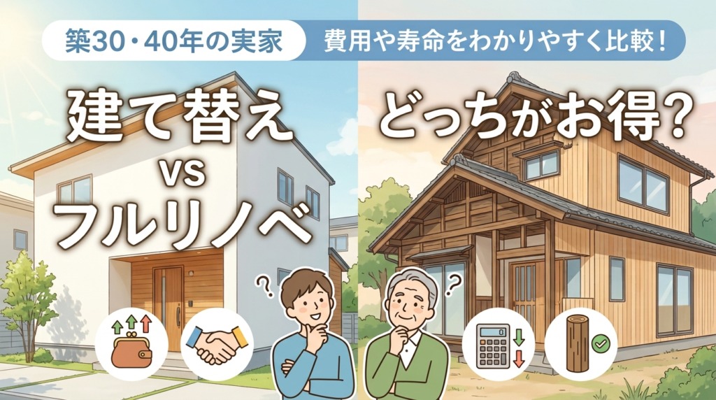 建て替えvsリノベ